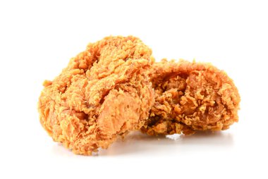 beyaz üzerine kızarmış tavuk 