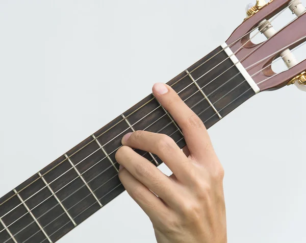 Handspiel auf der Gitarre — Stockfoto