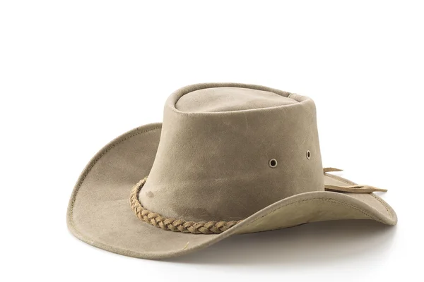 Ковбойський капелюх на білому — стокове фото