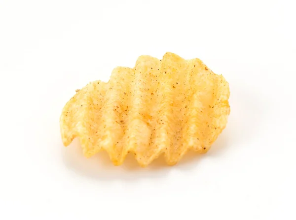 Potato chips on white background — Stock Photo, Image