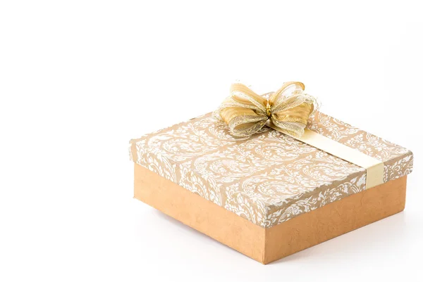 Caja de regalo en blanco — Foto de Stock