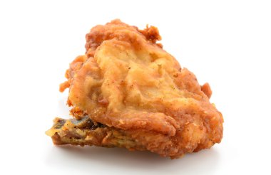 beyaz üzerine kızarmış tavuk