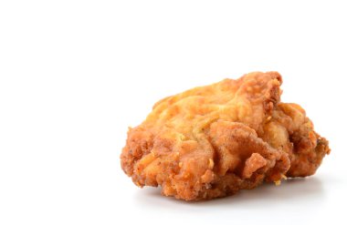 beyaz üzerine kızarmış tavuk