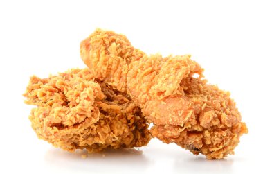 beyaz üzerine kızarmış tavuk