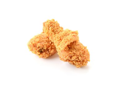 beyaz üzerine kızarmış tavuk