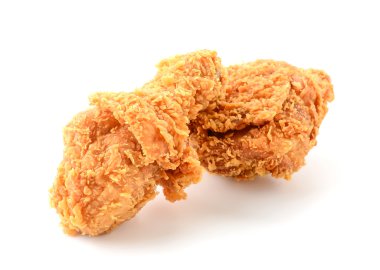 beyaz üzerine kızarmış tavuk