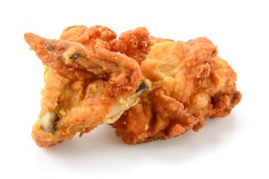 beyaz üzerine kızarmış tavuk