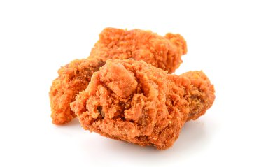 beyaz üzerine kızarmış tavuk