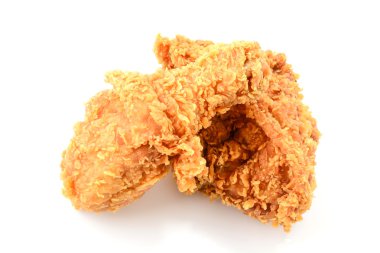 beyaz üzerine kızarmış tavuk