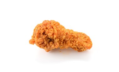 beyaz üzerine kızarmış tavuk