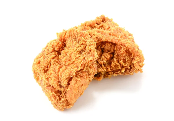 Frango frito em branco — Fotografia de Stock