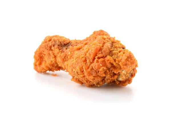 Fried chicken on white — Zdjęcie stockowe