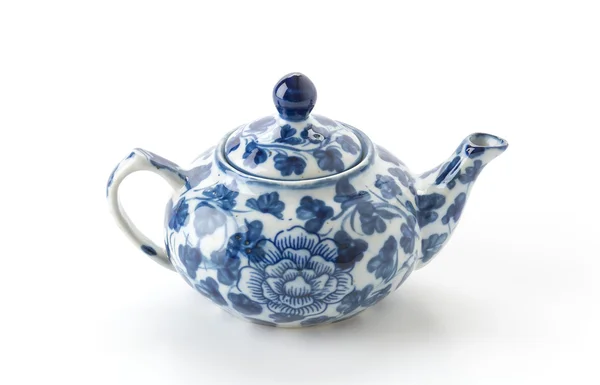 Old Teapot  on white — Stock Photo, Image