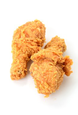 beyaz üzerine kızarmış tavuk