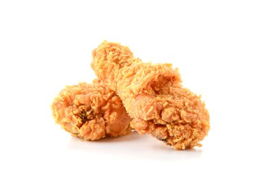 beyaz üzerine kızarmış tavuk