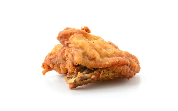 Frango frito em branco — Fotografia de Stock