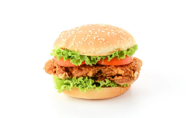 Burger au poulet croustillant — Photo