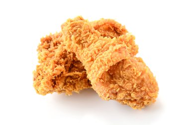 beyaz üzerine kızarmış tavuk