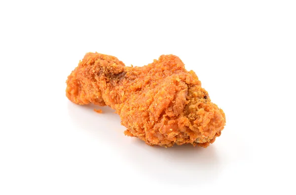 Fried chicken on white — Stock Photo, Image