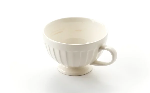 Ceașcă goală de cafea sau cană — Fotografie, imagine de stoc