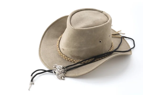 Cowboyhatt på vit — Stockfoto