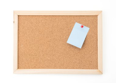 cork board üzerinde yapışkan not