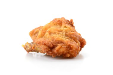 beyaz üzerine kızarmış tavuk