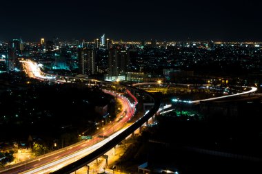 Bangkok gece city scape