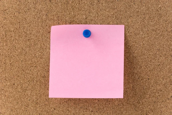 cork board üzerinde yapışkan not