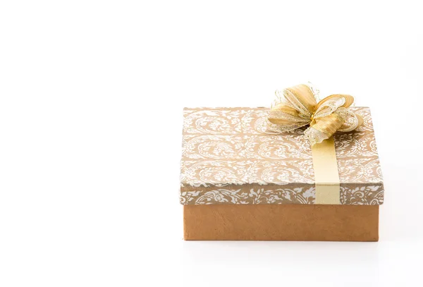 Caja de regalo en blanco — Foto de Stock