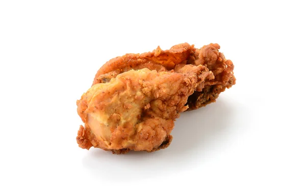 Pollo frito sobre blanco —  Fotos de Stock