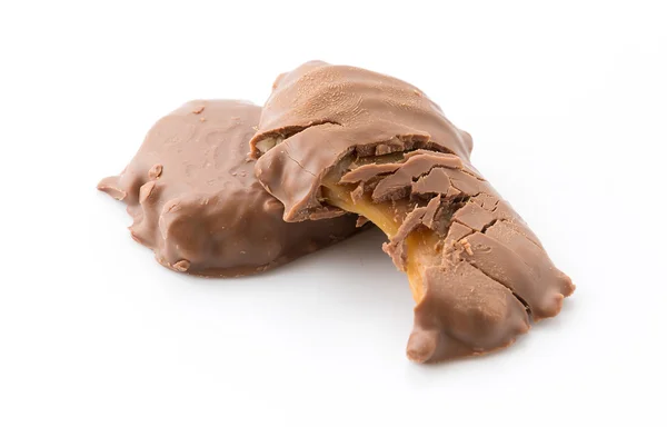 Caramelo de chocolate em branco — Fotografia de Stock