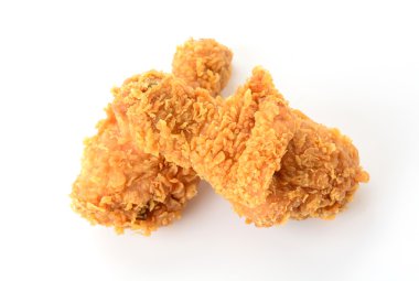 beyaz üzerine kızarmış tavuk