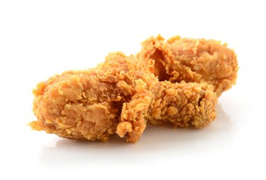 beyaz üzerine kızarmış tavuk