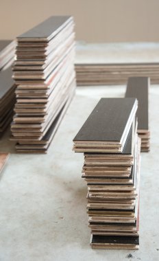 Laminat yer döşeme için hazır