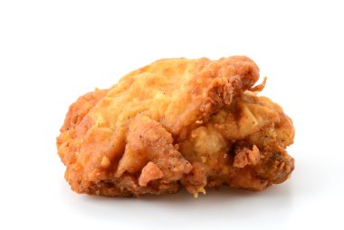 beyaz üzerine kızarmış tavuk