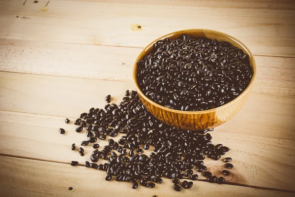 ahşap arka plan - vintage film fil ile yumuşak odak üzerinde kırmızı fasulye