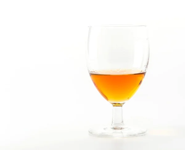 Verre wisky sur blanc — Photo