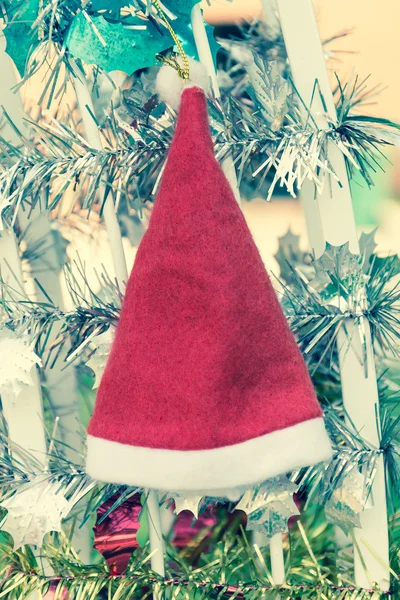 Різдвяний капелюх м'який фокус з фільтром плівки — стокове фото