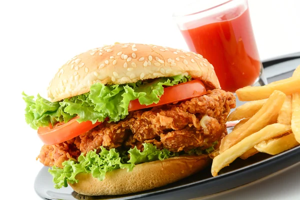 crispy chicken burger