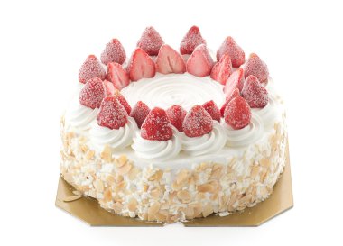 tatlı çilekli tatlı dondurma pastası.