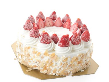 tatlı çilekli tatlı dondurma pastası.