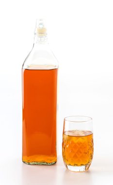 beyaz zemin üzerine koydum cam