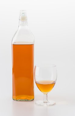 beyaz zemin üzerine koydum cam