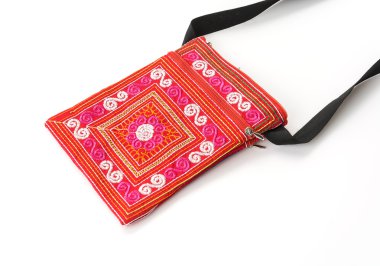 Beyaz arka plan üzerinde çanta