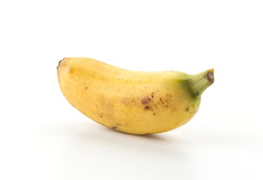 beyaz zemin üzerine altın muz