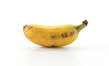 beyaz zemin üzerine altın muz