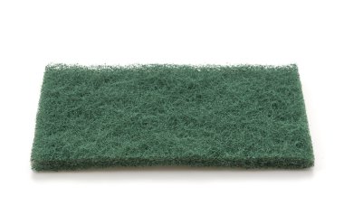 Beyaz arka plan üzerinde bulaşık süngeri