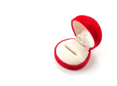 mücevher boxajewelry kutusu beyaz arka plan üzerinde