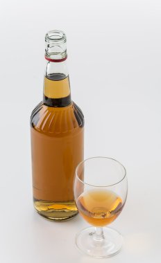 beyaz zemin üzerine koydum cam